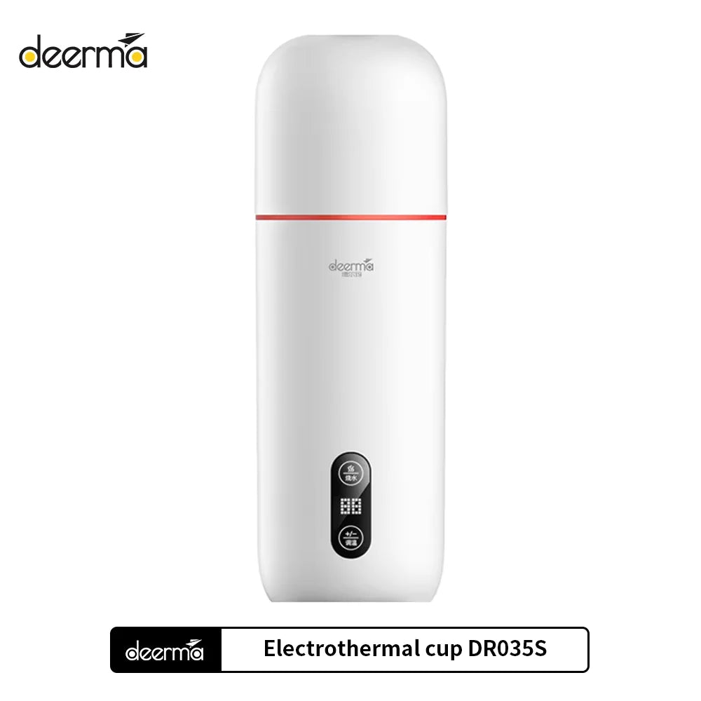 Deerma DEM-DR035 bottle water 350ML Portable Electric Water Cup Touch Control Drinkware Thermos Smart water Kettle