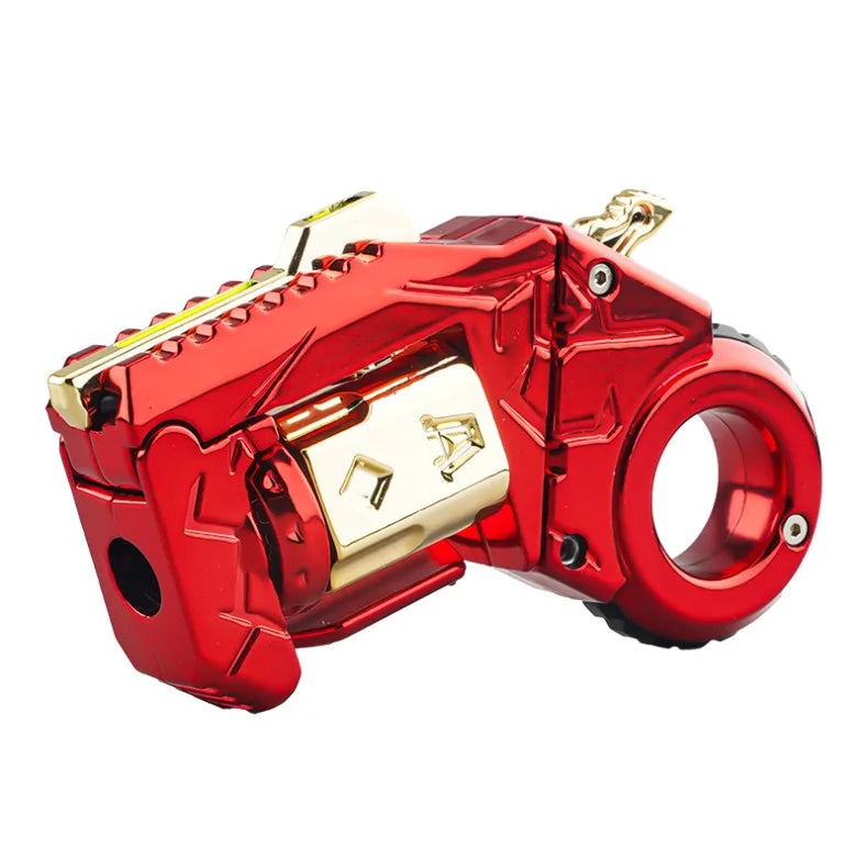 Alloy Mini Toy Gun with One-Button Shell Ejection Spinner Multiple Fun Modes Stress Relief Fidget Toy Cool Gift for Boys Teens