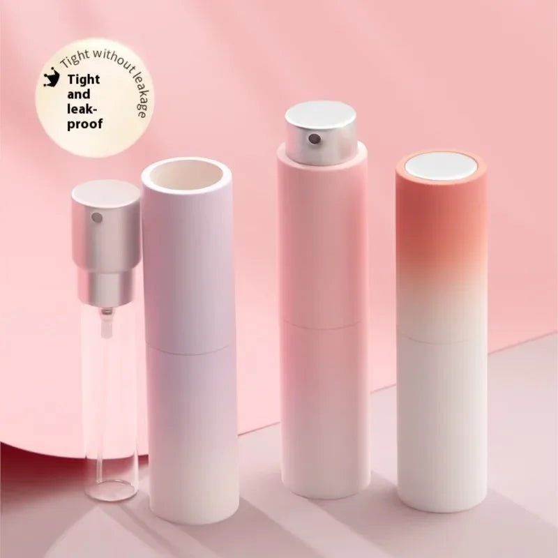Refillable Portable Perfume Atomizer High End Travel Perfume Bottle With Rotating Press Spray And Leak Proof Design For DailyUse