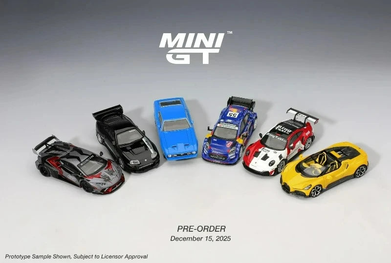 *PreSale* MINI GT 1:64 Supra W16 Mustang Huracán GT3 RS Diecast Model Car