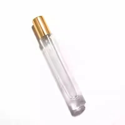 20 PCS Perfume Bottle 10ml Glass Roll on Bottle Luxury Perfume Atomizer Travel Portable Sample Test Essential Oil Roll-On Bottle