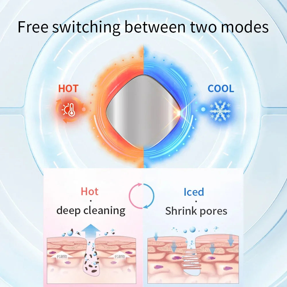 -5 To 48 Degree Ice Hammer Face Massager Ice Massage Beauty Instrument 6 Colors Photon Light Therapy for Skin Rejuvenation