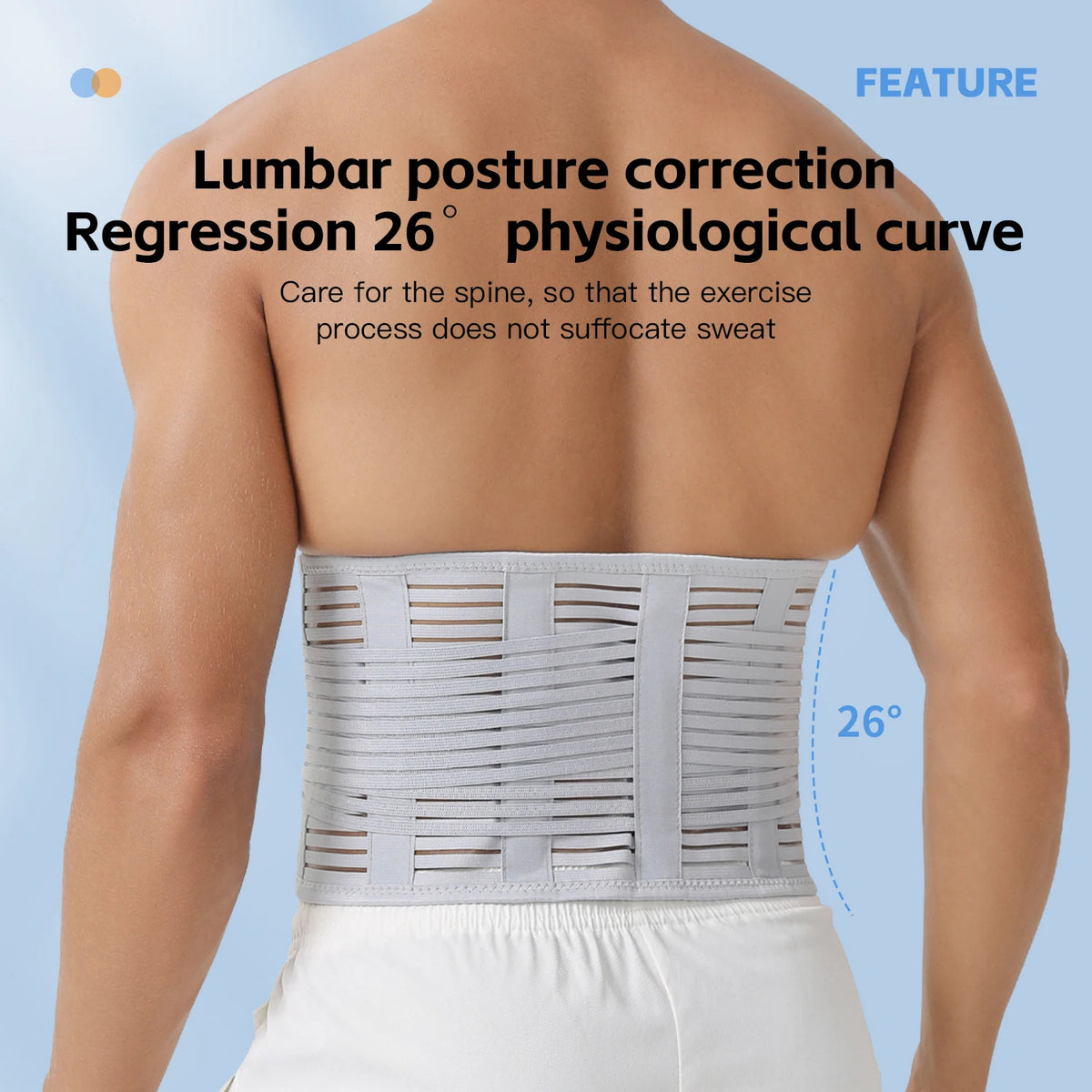 Waist Belt Fitness And Sports Fixed Belt Steel Plate Support Waist Circumference Abdominal Compression Summer Thin