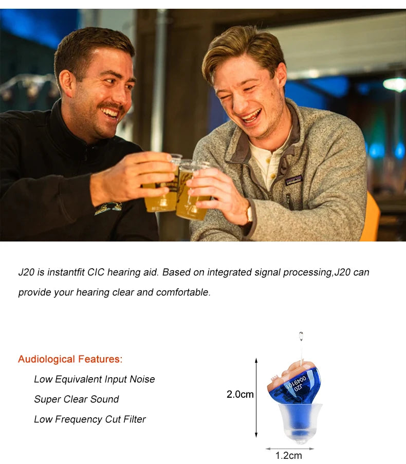 Hearing Aids Mini Invisible Hearing Sound Amplifier Audifonos J20 Portable Best Mini Adjustable Device Hearing Aid