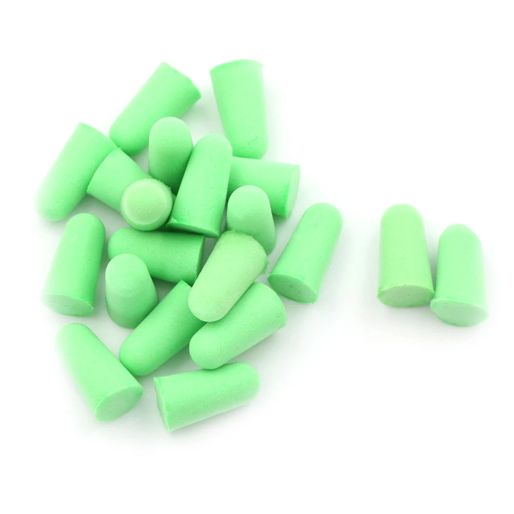 10Pairs Authentic Foam Soft Corded Ear Plugs Noise Sleep Reduction Norope Earplugs Swimming Protective Earmuffs