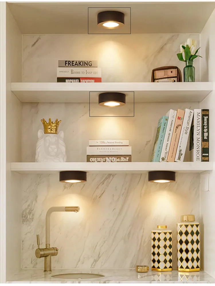 Spotlight Surface Mount 15W 7W 10W LED Downlight Ceiling Ultra-Thin Cob Led Spotlight 220V Indoor Cabinet Slim Lamp Display