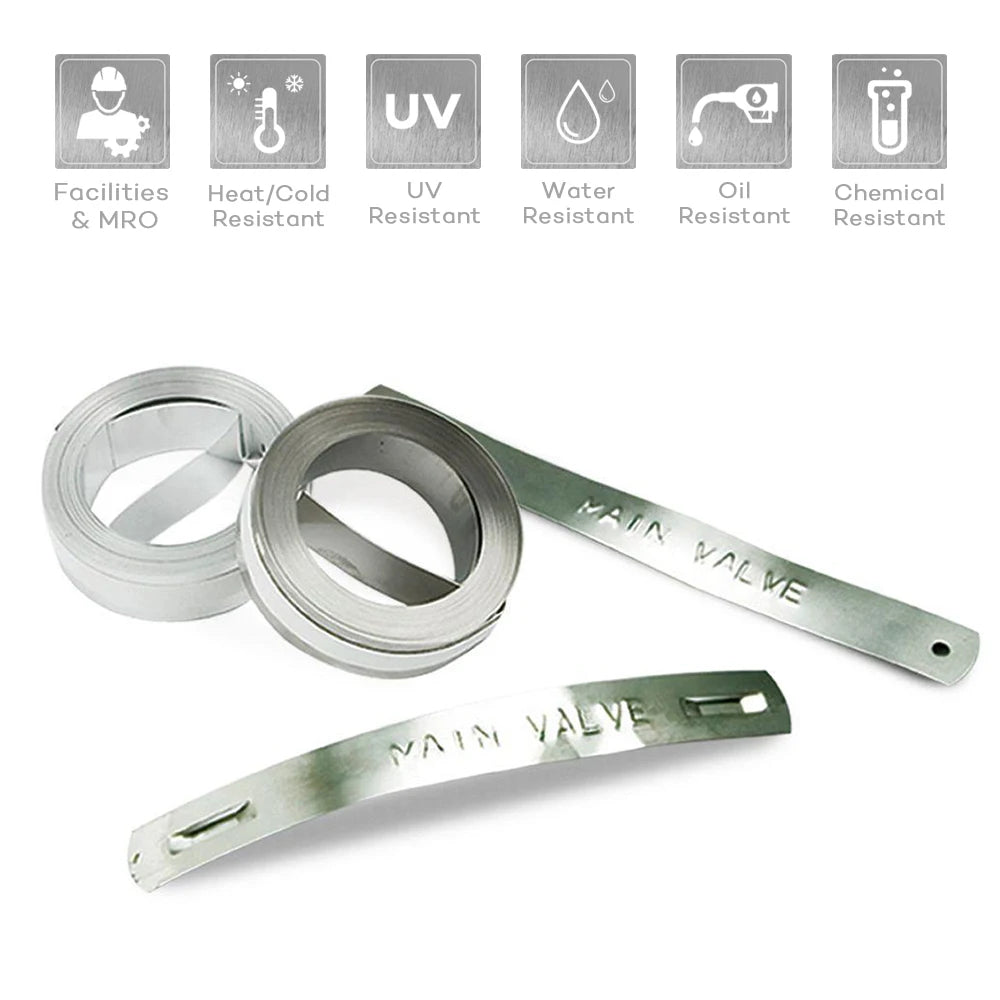 10 Rolls Compatible For DYMO 32500 35800 31000 Embossing Metal Tape FOR Dymo rhino M1011