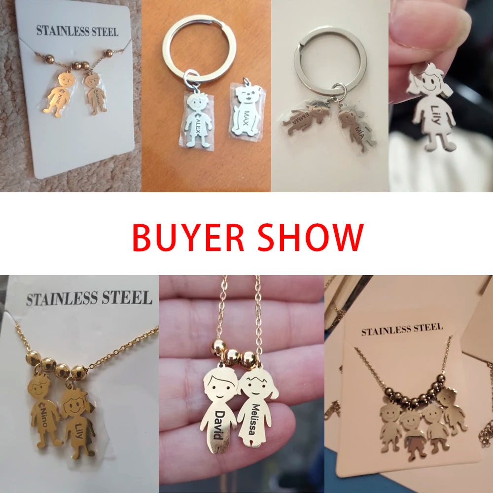 Couple Friend Custom Key Chain Personalized Keychain Family Name Gift For Women Men Father Mother Stainless Steel Charm Jewelry