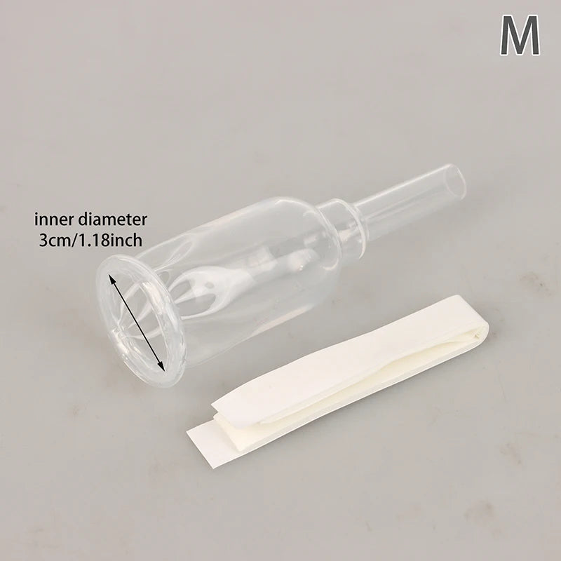 Sterilized Comfortable Medical Silicone Male External Catheter Self Adhesive Silicone Catheter External Size S M L