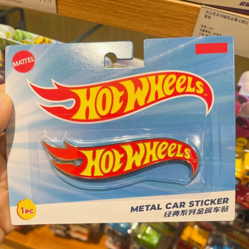2026 Hot Wheels Co Branded Metal Car Stickers Classic Logo Series Car Model Decoration Collection