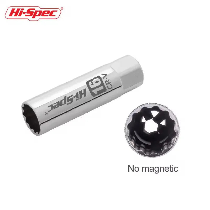 Hi-Spec Car Spark Plug Socket Universal Wrench 14/16/21mm Install Replace Repair Kit Magnetic Spark Plug Removal For Car Repair