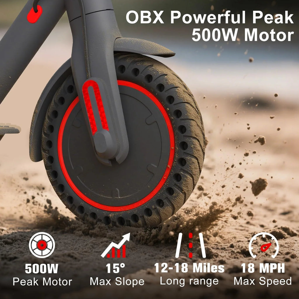 Adult 350W Electric Scooter 19mph Top Speed 16 Miles Max Range Foldable E-Scooter with 8.5'' Tires Double Shock System APP Control
