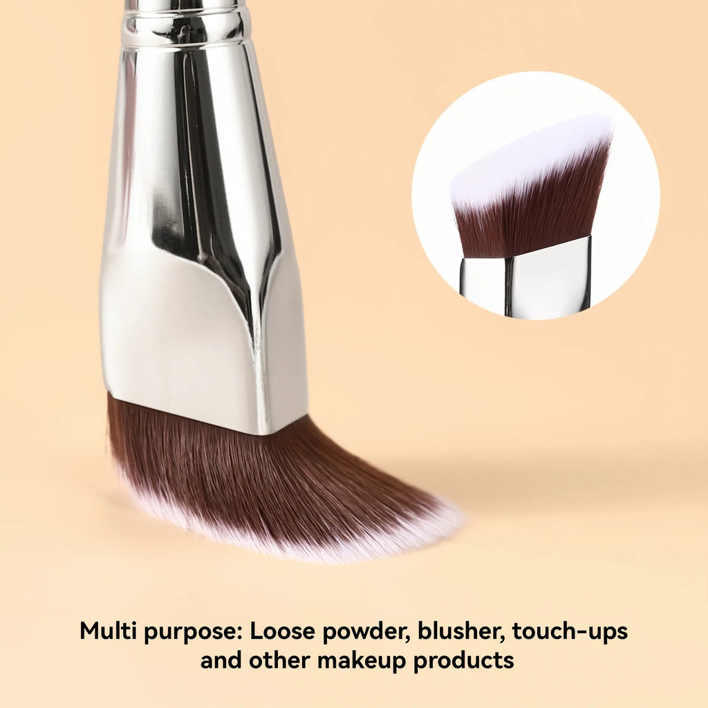 2 PCS Makeup Brushes Rectangular Foundation Brush & Concealer Brush for Contouring, Blending, Powder/ Foundation Application