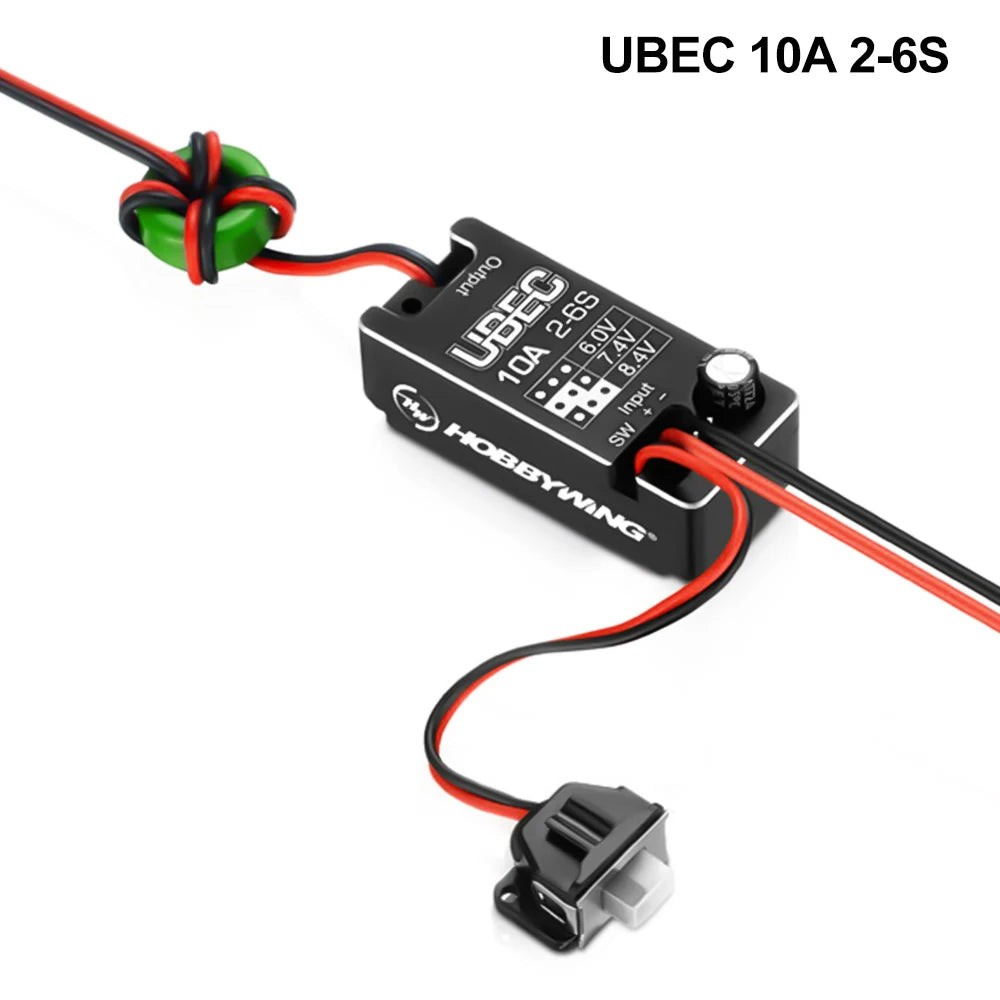 Hobbywing UBEC 10A Car Regulator Module IP67 2-6S 6/7.4/8.4V For RC Crawlers Trucks Car