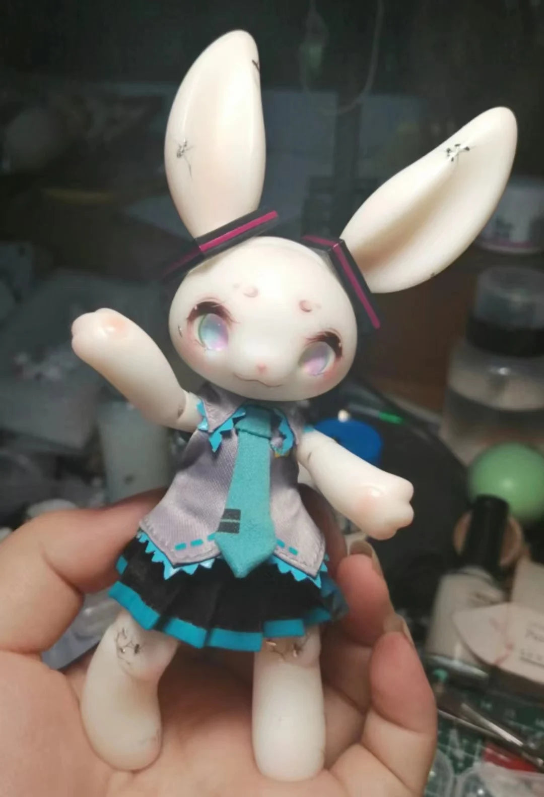 Bjd mini rabbit doll Kawaii rabbit DIY toy free shipping