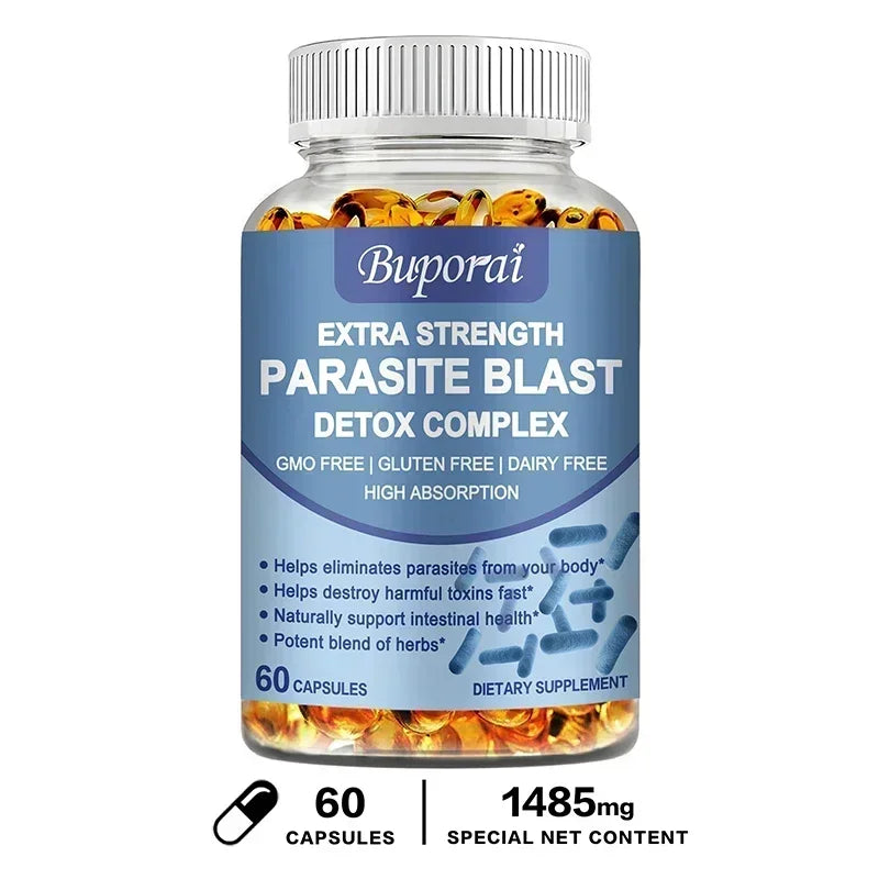 Parasite Blast Detox Complex - Eliminate Parasites, Supports Intestinal Cleansing Enhance Immunity, Promote Digestion