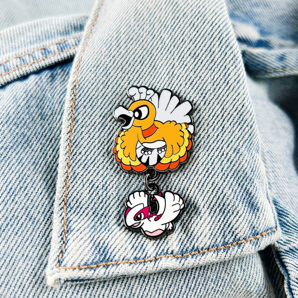 Cute Mythical Creatures Enamel Pin Fantasy Adventure Game Peripheral Badge RPG Brooch Gamer Fan Gifts Collectibles Souvenirs
