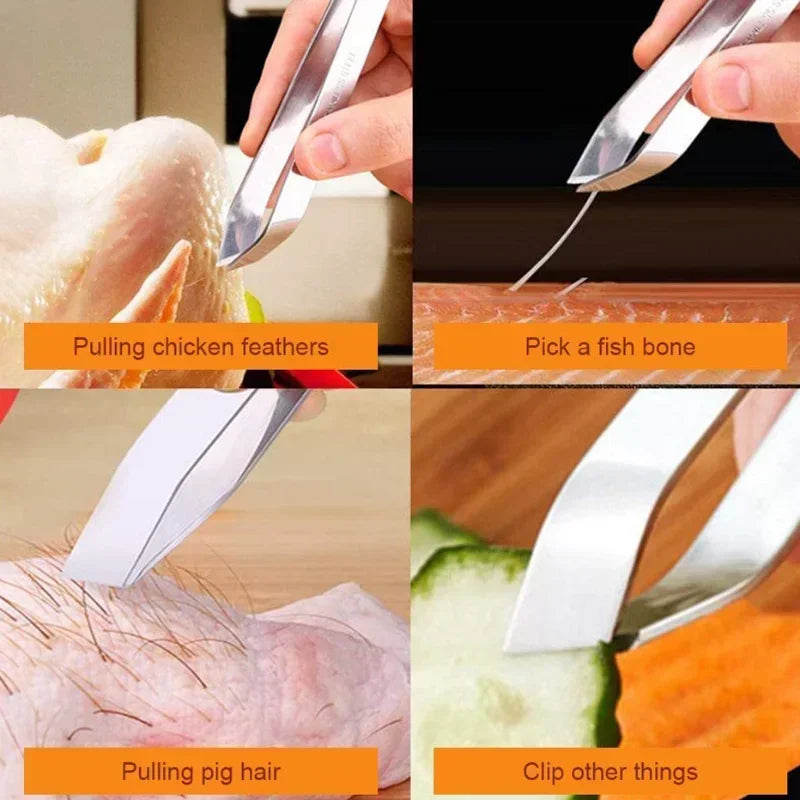 Multi-Purpose Kitchen Scraper, for Fish, Ginger, Crevices. 27cm, Pointed Tip, Versatile Tool