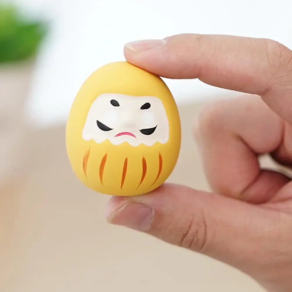 1pcs Japanese Ceramic Daruma Doll Crafts Lucky Charm Fortune Ornament Landscape Home Decor Miniature Accessories Gifts