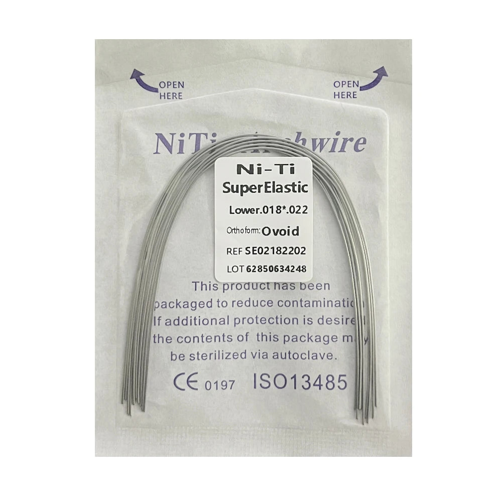 10pcs/Pack AG Dental Orthodontic Arch Wires NITI Round / Rectangular Oval Form Ortho Arch Wire Dentist Tool