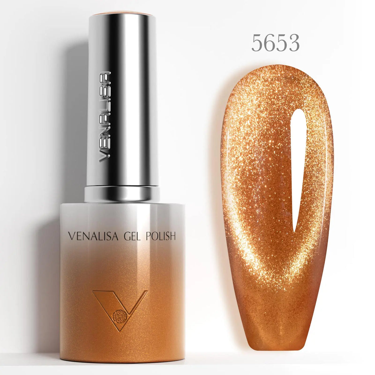 10ml Venalisa Hema Free TPO Free Gel Nail Polish Christmas New Year Soak Off Glitter Red Colors Cat Eye Magnet Nail Gel Polish
