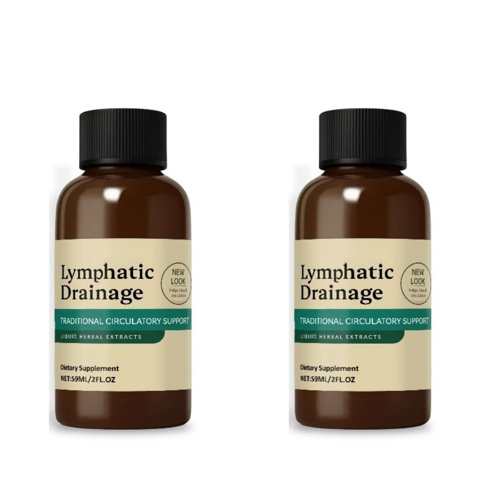 59ml Lymphatic Drainage Drops with 4 Types of Herbal Extracts Help Detoxification To Promote Lymphatic & Immune Function Health