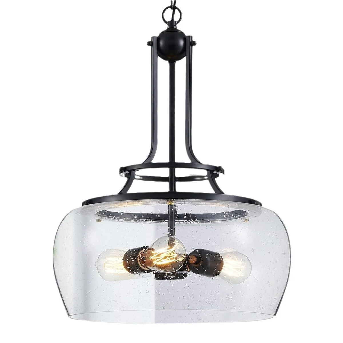 American Retro Glass Led Pendant Light Home Decoration Living Room Dining Room Bedroom Bar Counter Corridor Lighting Fixtures