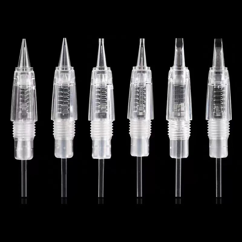 10pcs Microblading Cartridge Needle for Charmant Permanent Makeup Machine Micropigmentation Device 8mm Screw Eyebrow Tattoo Pen