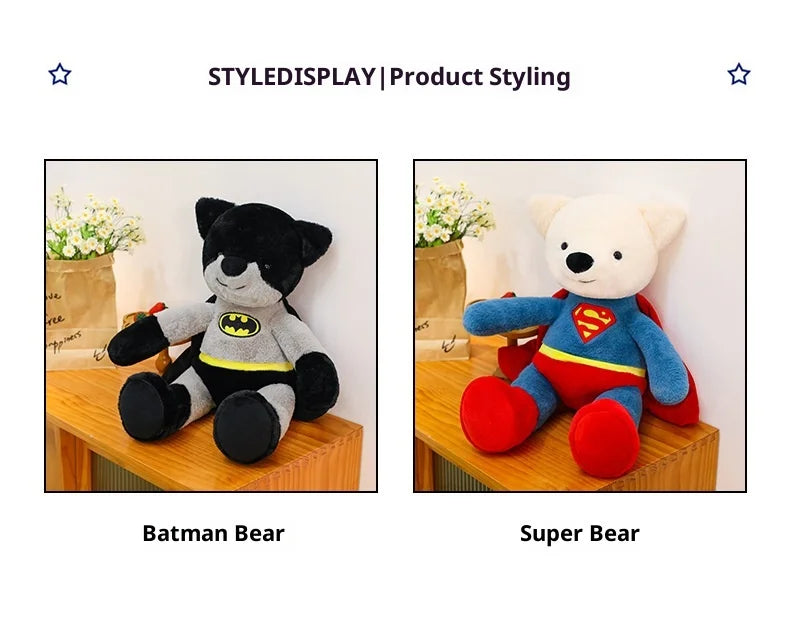 Teddy Bear Plush - Premium Short-Pile Plush with Bunny-Soft Texture, Collectible Stuffed Animal