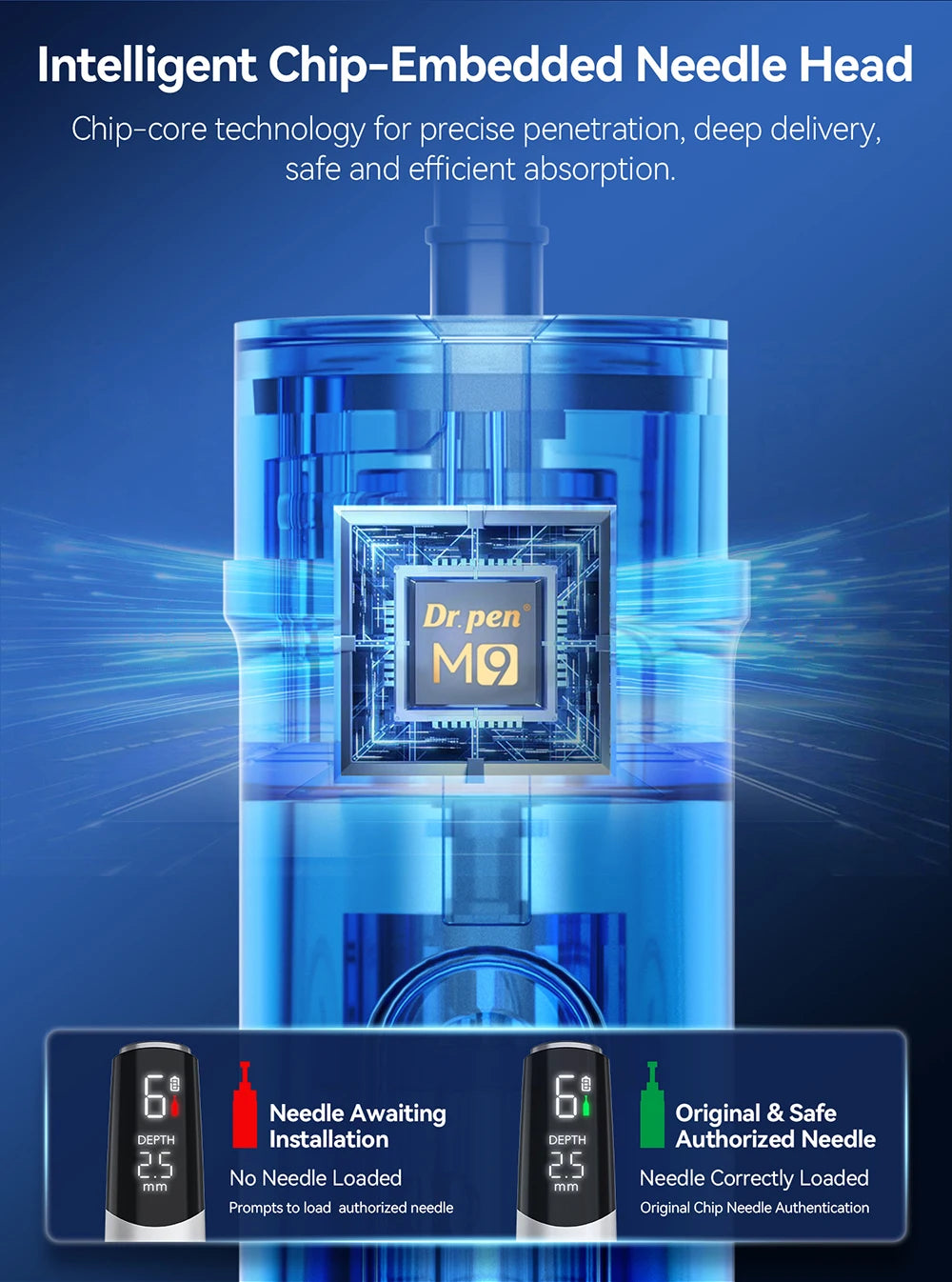 10PCS Dr. Pen M9 Round Nano 0.2mm Cartridges