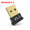 USB Bluetooth 5.4 5.3 Adapter WIreless Transmitter Receiver Audio Bluetooth For Bluetooth Adapter For Win8.1/10/11 Driver Free