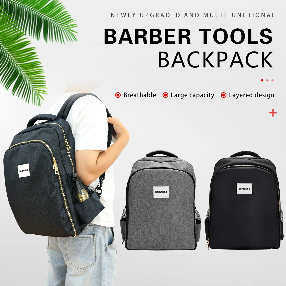 Hairstylist Multifunctional Barber Backpack Storage Bags Hairdress Tool Storage Pack Large Capacity Salon Storage Shoulders Bag