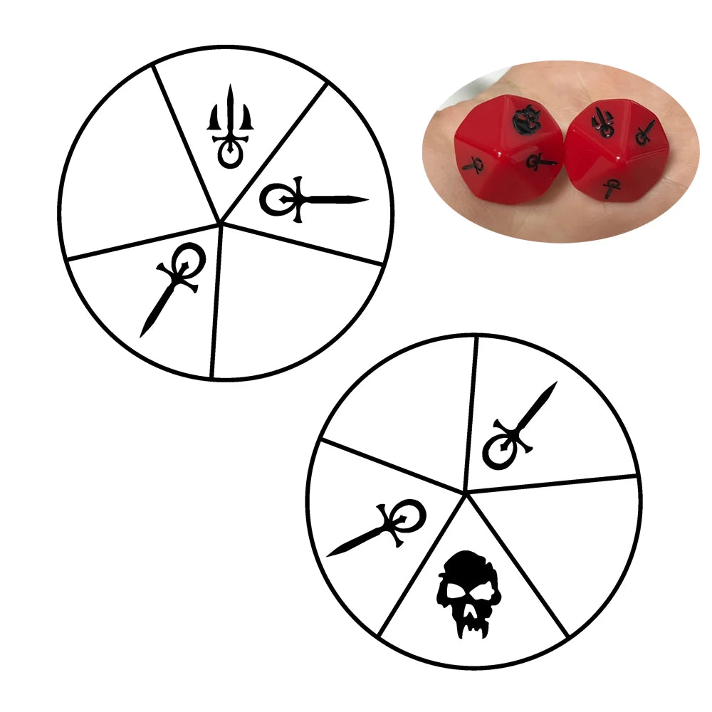 T&G Dice Customize Dice with LOGO, Engraved or Print Pattern D4-D100 for Board Game DND TRPG Entertainment