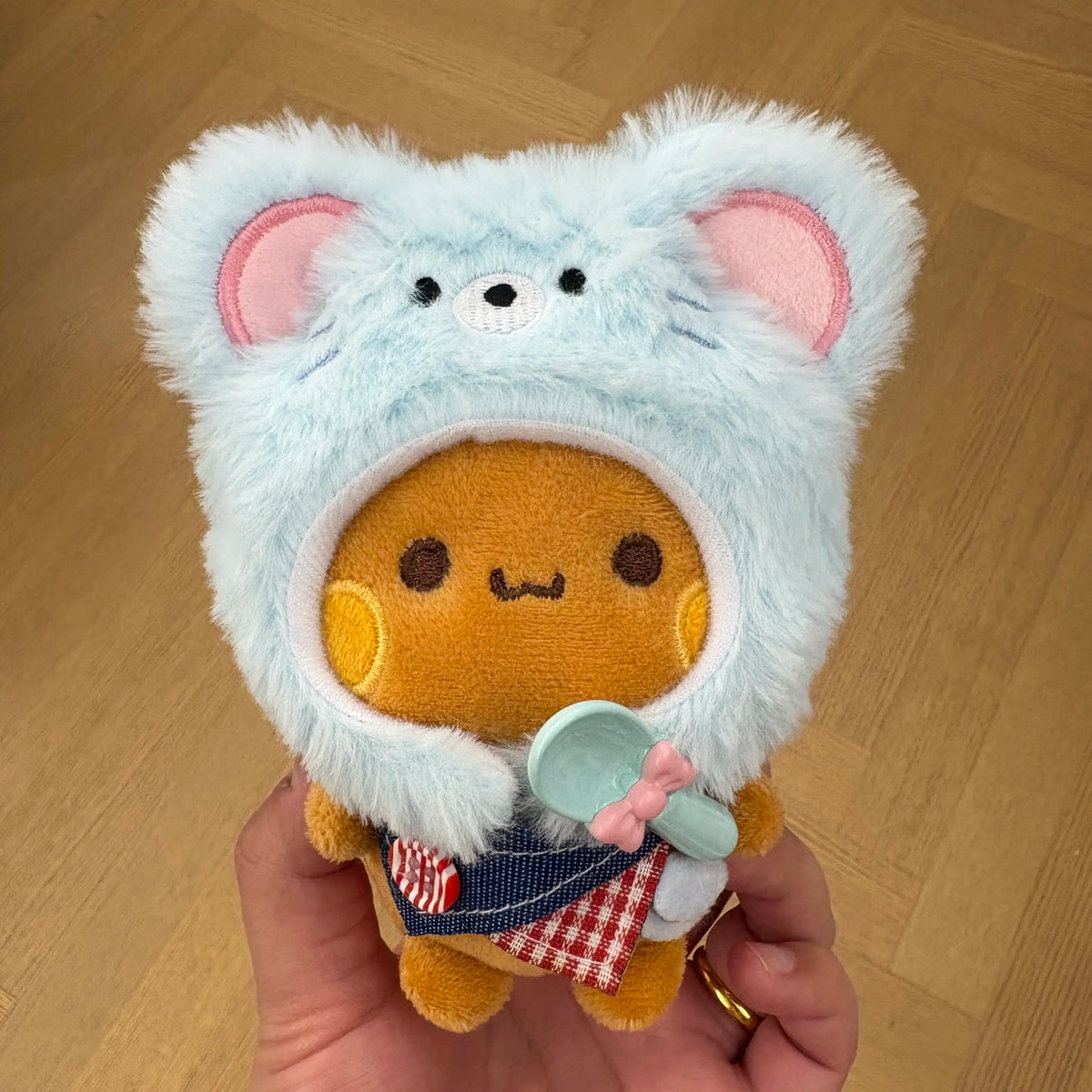 12cm Official Original Panda Bubu And Yier Outfit Change Plush Toy , Bubu And Dudu Plush Pendant Doll Gift