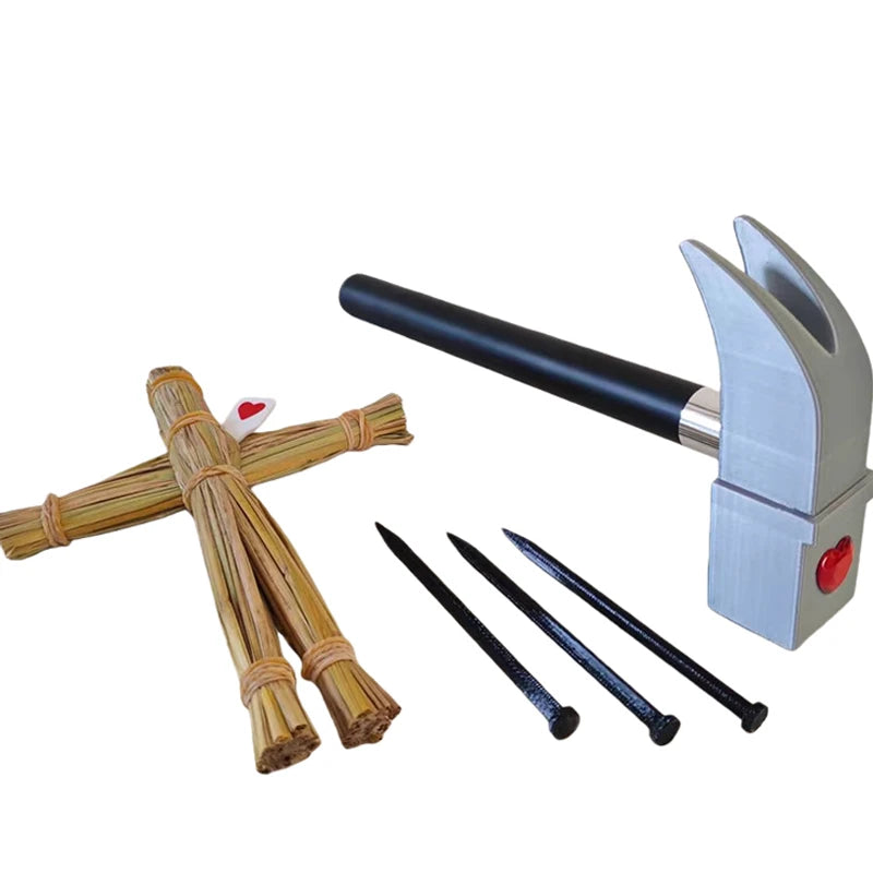 10-24cm Jujutsu Kaisen Prop Nobara Kugisaki Hammer Straw Doll Nails Cosplay Collectible Birthday Christmas Halloween Gifts Toy