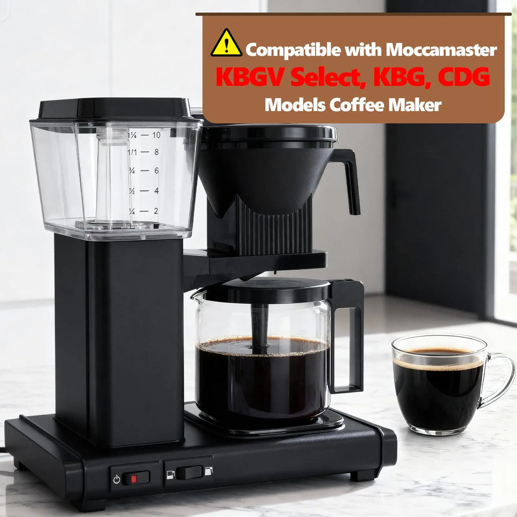 For Technivorm 89830,Moccamaster KBG, KBGV & CDG KBG Coffee Machine Replacement Pot Coffee Maker Accessories Glass Pot 1.25L