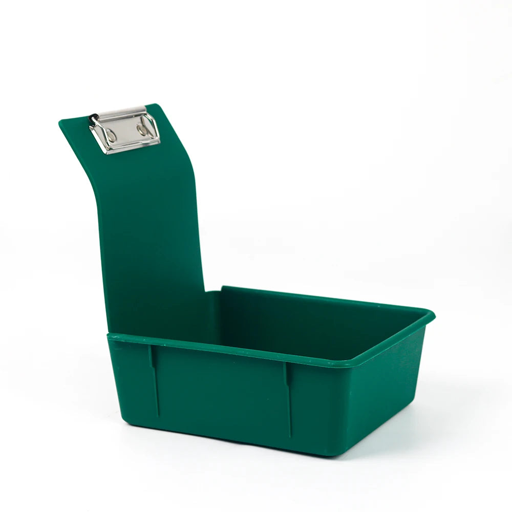10pcs Multicolor Dental Lab Work Pans Dentist Plastic Storage Sorting Box Organization Case with Clips