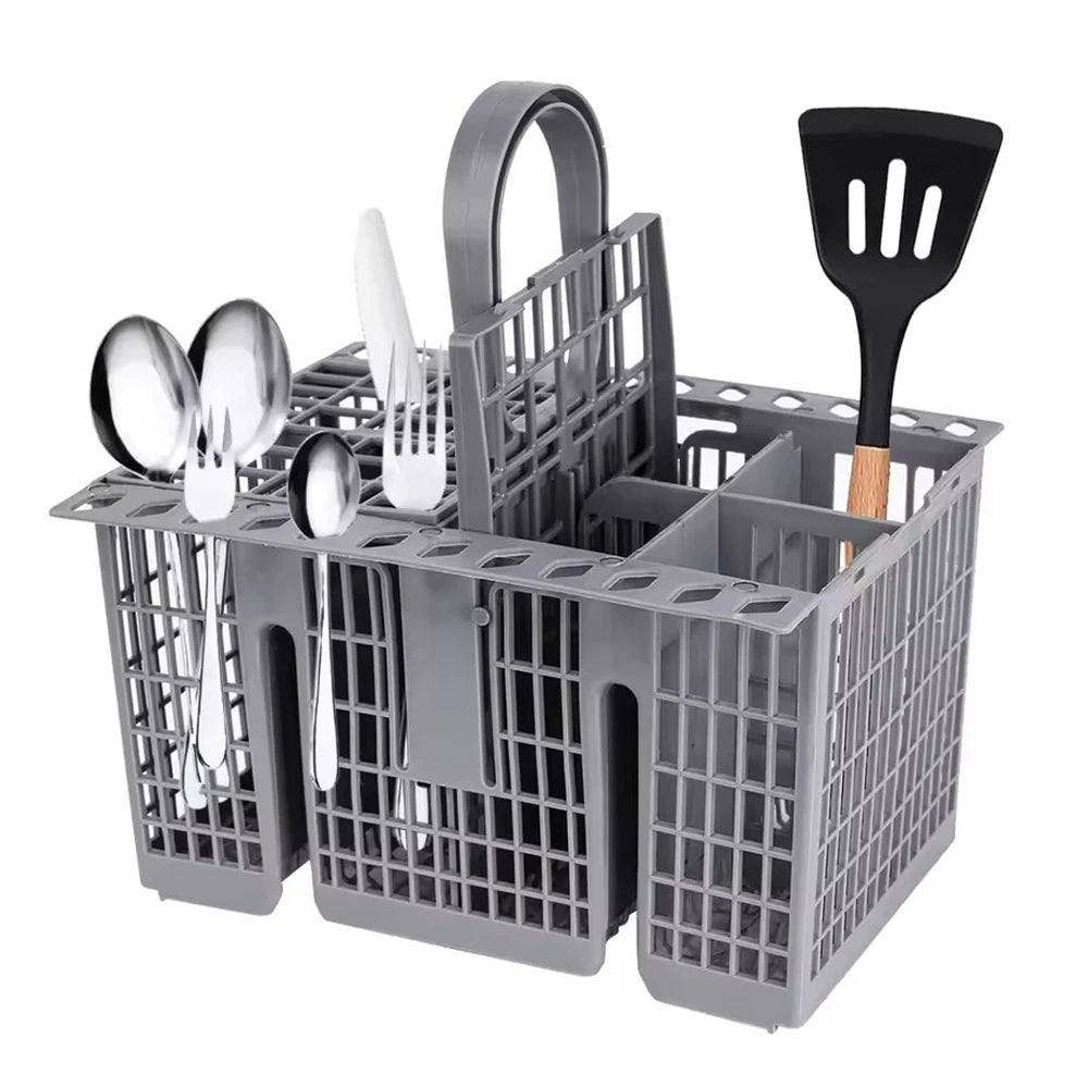 Detachable Dishwasher Cutlery Basket Portable Tableware Fork Spoon Cutlery Storage Kitchen Multifunctional Dishwashing Tools ﻿
