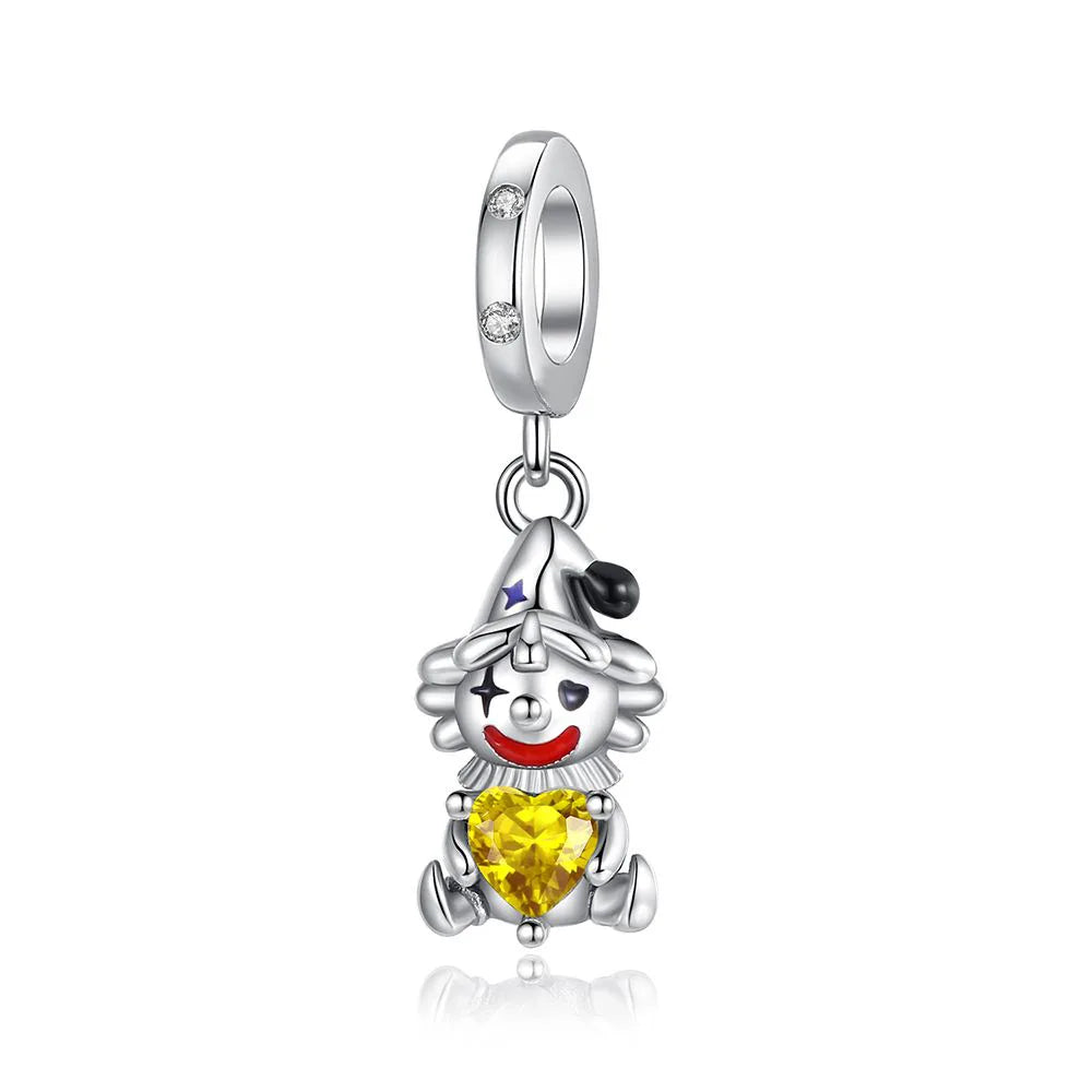 Exquisite 925 Sterling Silver Cute Dinosaur Turtle and Rabbit Couple Heart Charm Fit DIY Bracelet Necklace Casual Matching Gifts