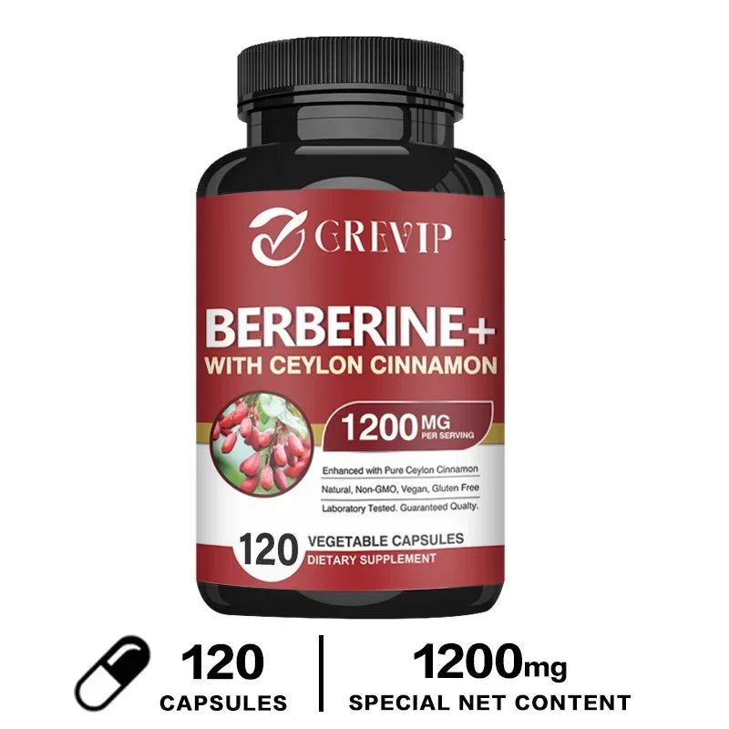 Berberine with Ceylon Cinnamon Supplement - Immune System, Cardiovascular & Gastrointestinal Function