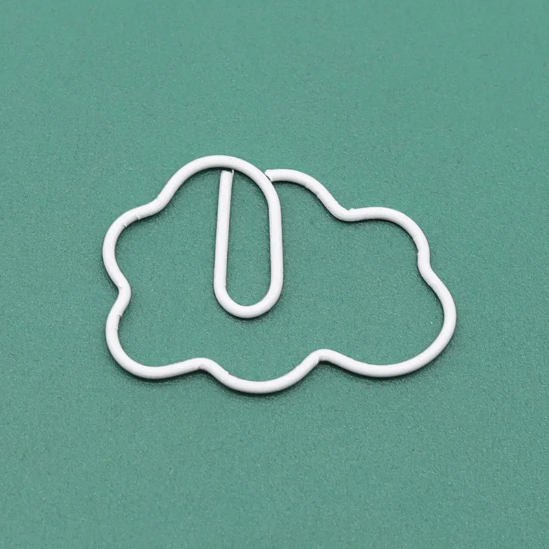 10pcs Cloud Paper Clips Creative Shapes Cute Paper Clips Bookmark Decoration Card Pins