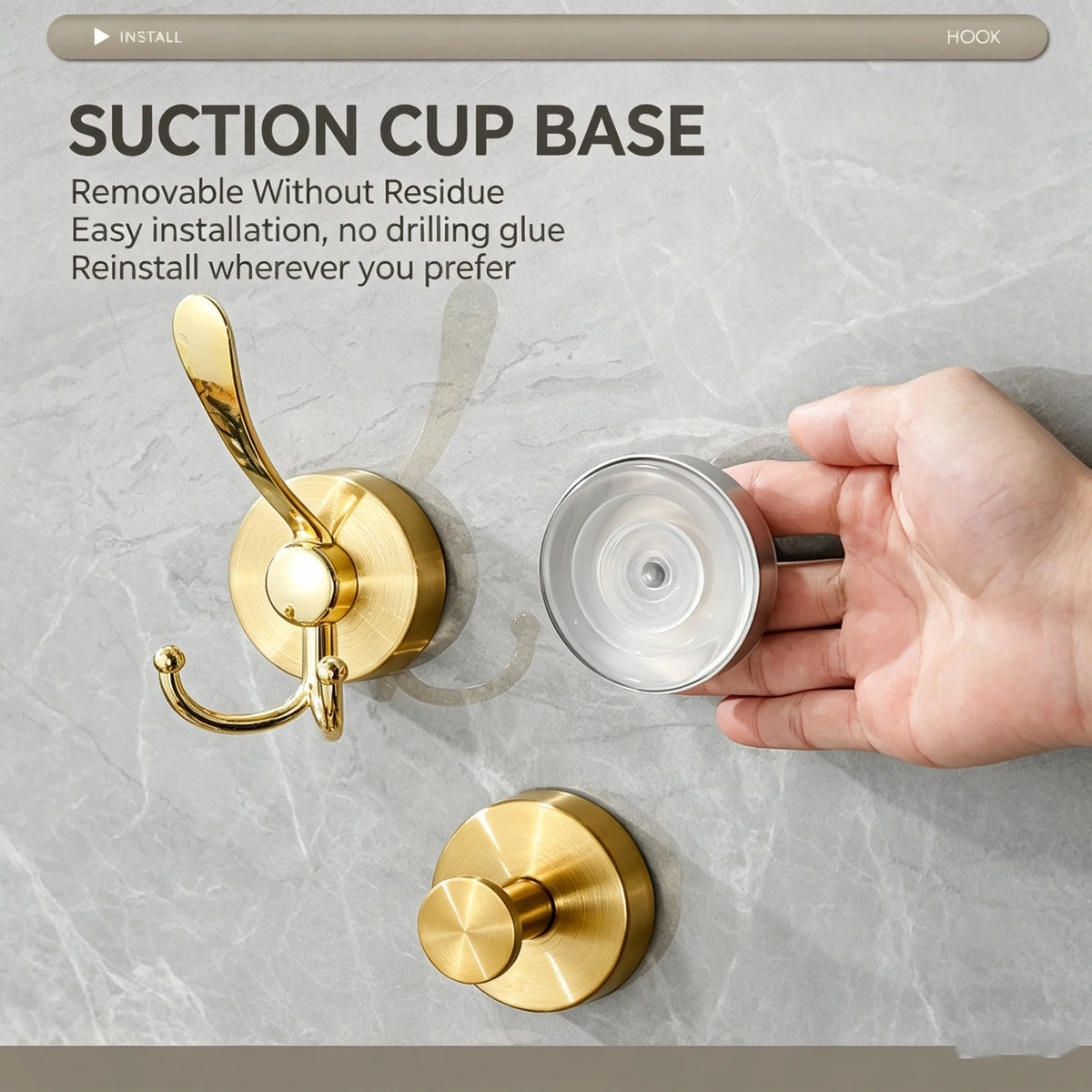 1/4pcs Vacuum Suction Cup Hooks Punch Free Bath Sucker Hook Wall Hook Hanger Glass Kitchen Bathroom Hooks for Towel Handbag