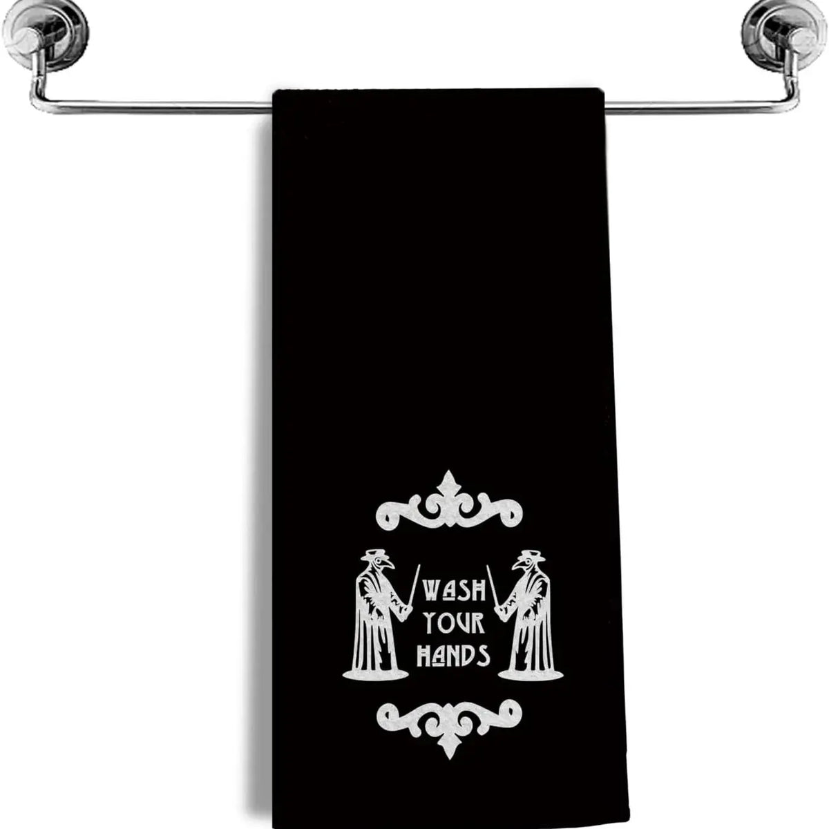 Wash Your Hands Halloween Hand Towels Gifts for Bathroom Kitchen Gothic Horror Bathroom Home Decor Goth Halloween Decoration