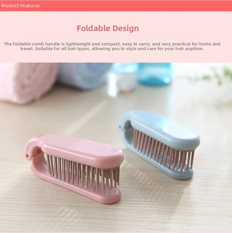 1pc Foldable Hair Comb Portable Detangling Hair Brush Hair Brush Anti Static Head Massager Travel Combs Styling Accessories