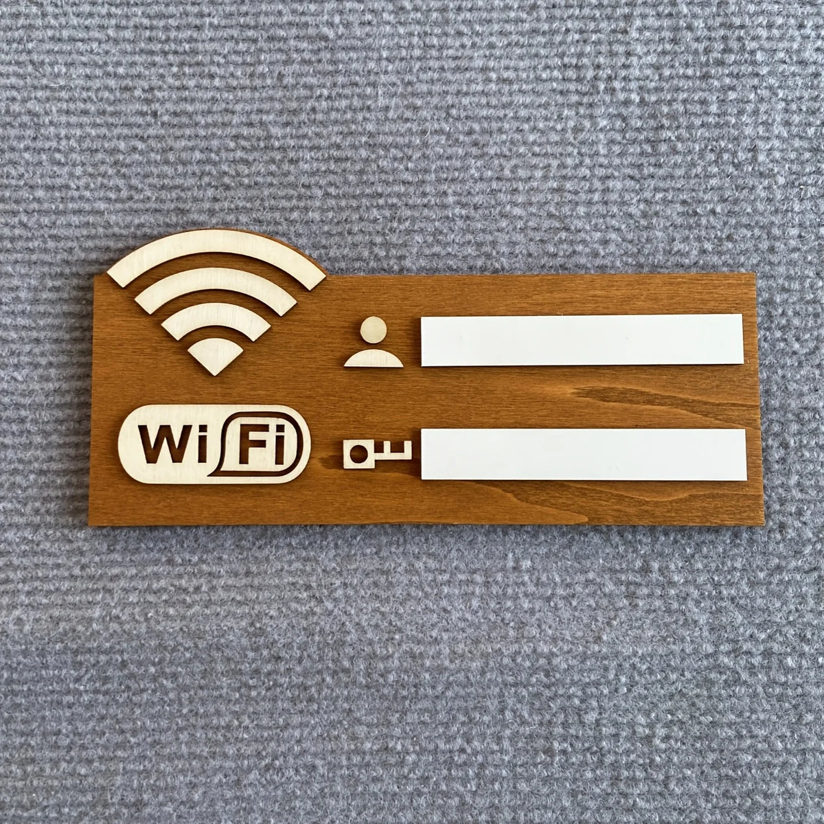 1pc Vintage Wooden WiFi Indicator Sign- Wall-Mounted Wireless Network Password Display, Decorative Home Accessory for Indoor Use