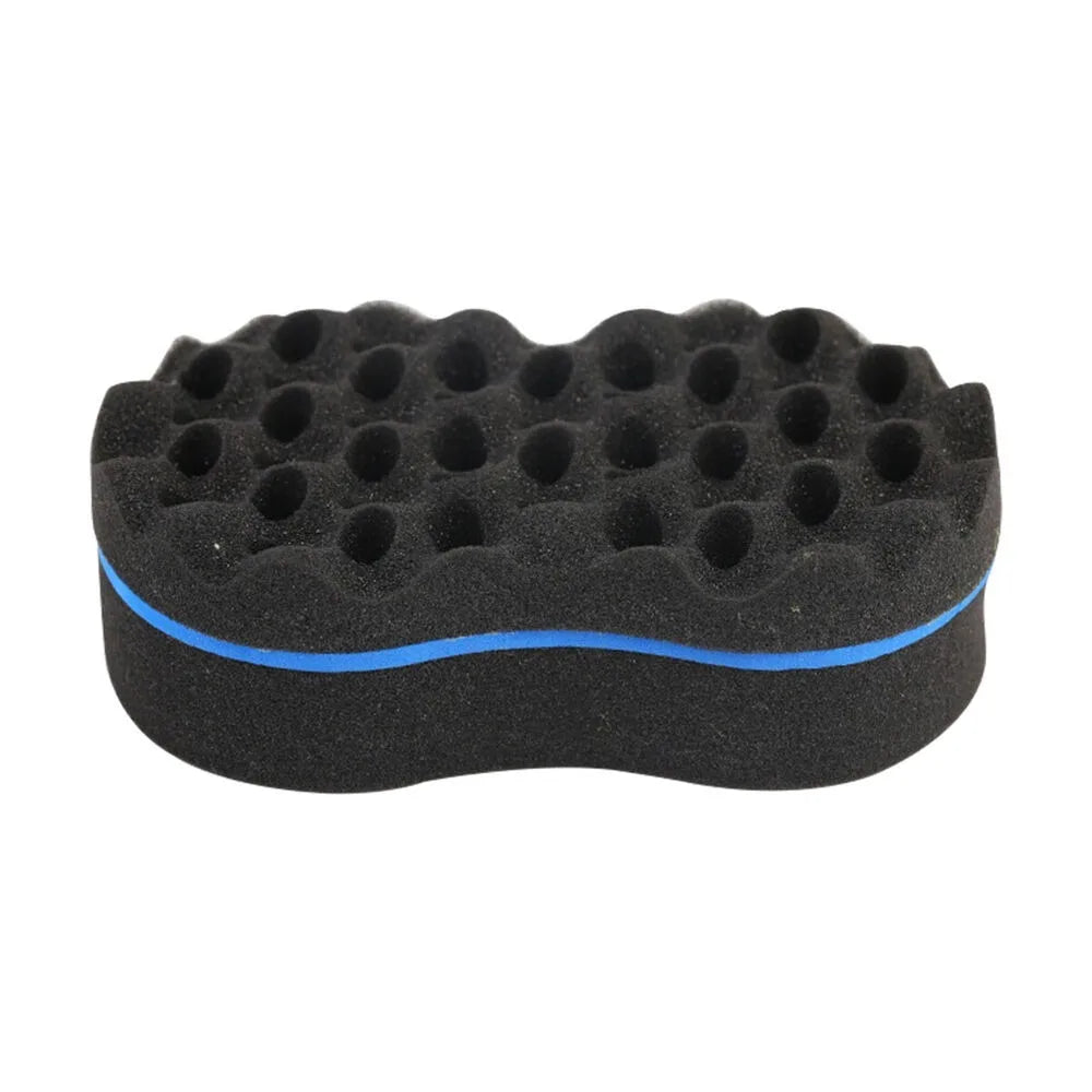 Magic Barber Twists Hair Brush Afro Curl Wave Double Sided Sponge Multi-holes