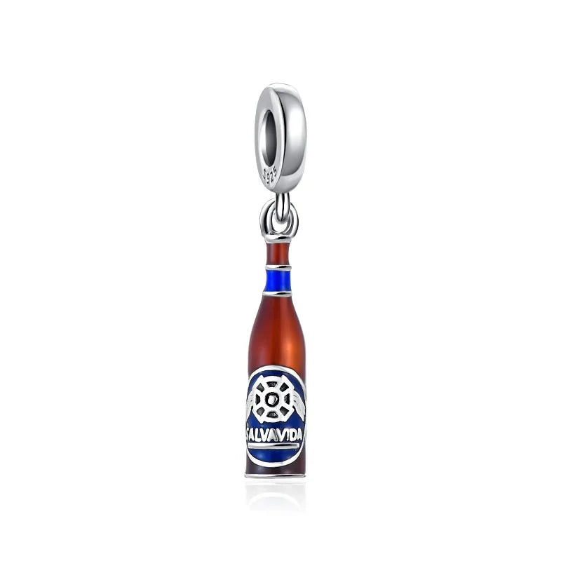 Hot Selling 925 Silver Cup,Coffee Cup,Beer,Bead Pendant Suitable European Original Bracelet DIY Accessories,Exquisite Jewelry ﻿