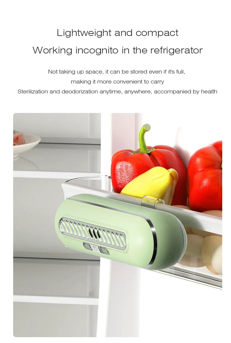 Air Purifier Refrigerator Deodorizer Rechargeable Negative Ion Air Ozone Purifier Deodorizer Air Purifier Household Guard