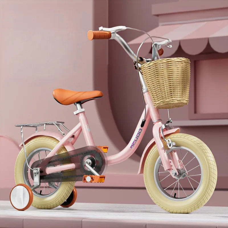 Children's bicycle with auxiliary wheels 12-14-16-18-20 inches