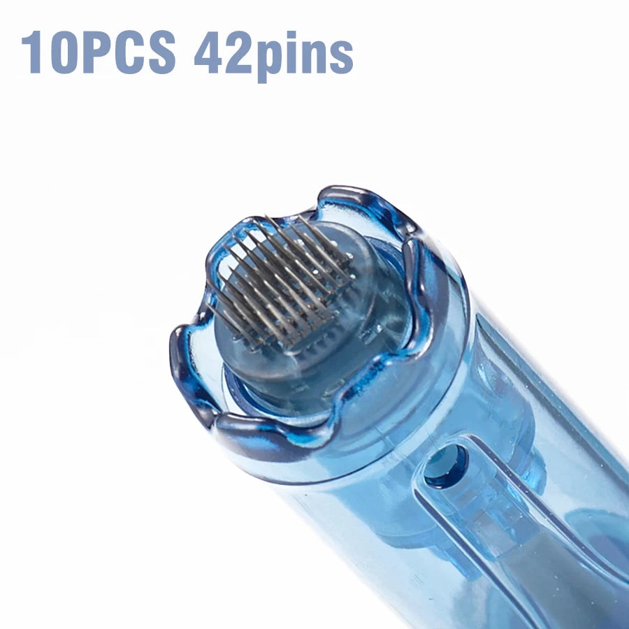 10Pcs Needle Cartridges 12/18/24/36/42 Pins Nano Micro Needle 0.25mm Mesotherapy Cartridge For Dr Pen M8S/A9/A8S/A11
